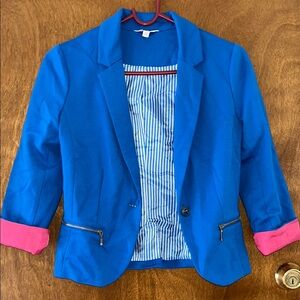 Blue and Pink Women's Blazer NWOT